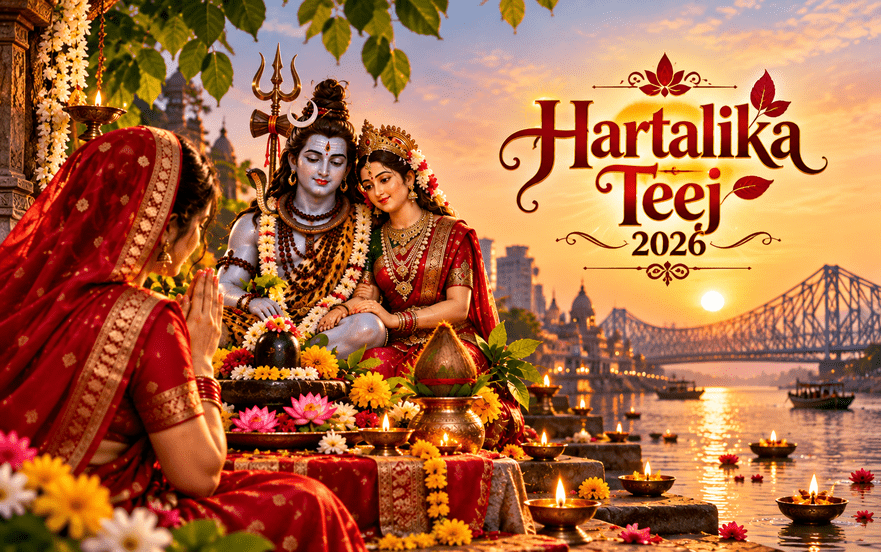 Hartalika Teej 2026: Kolkata Puja Time, Vidhi & Fasting Rules