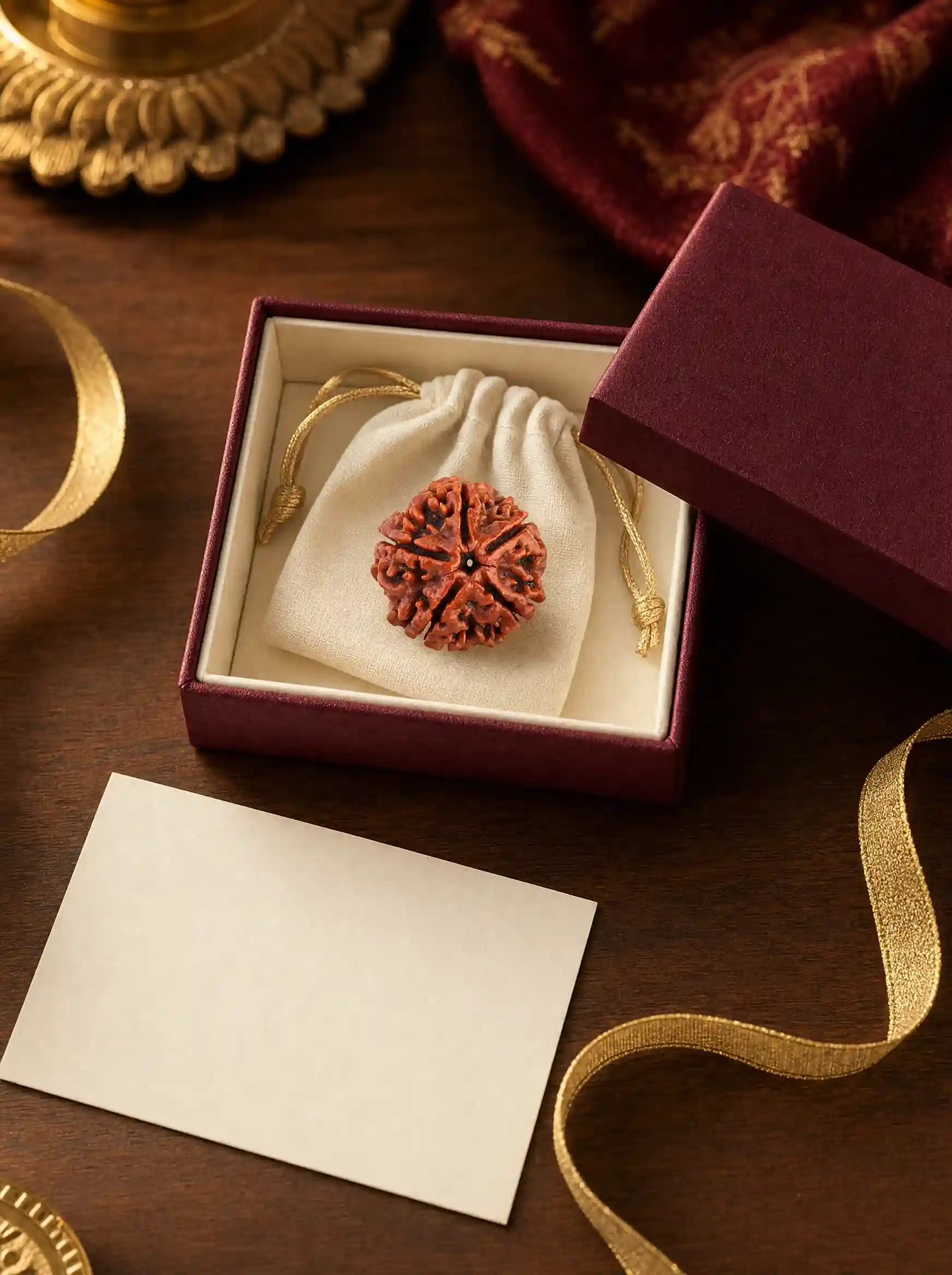 5 Mukhi Nepali Rudraksha (Gift Pack)