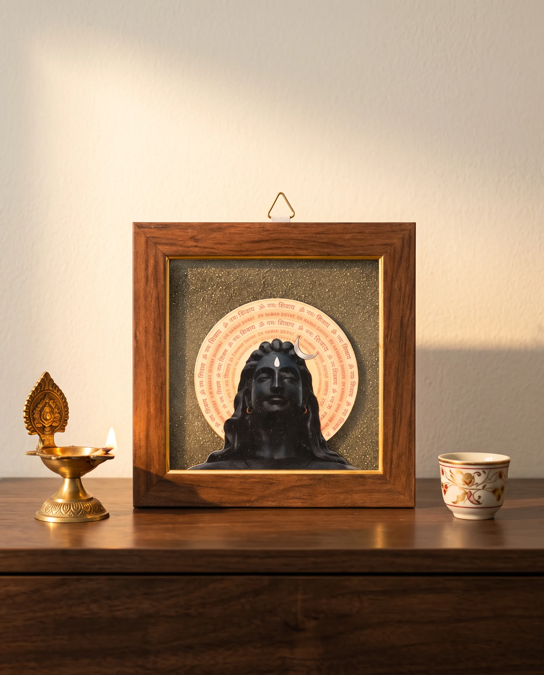 Adiyogi Pyrite Frame for Vaastu