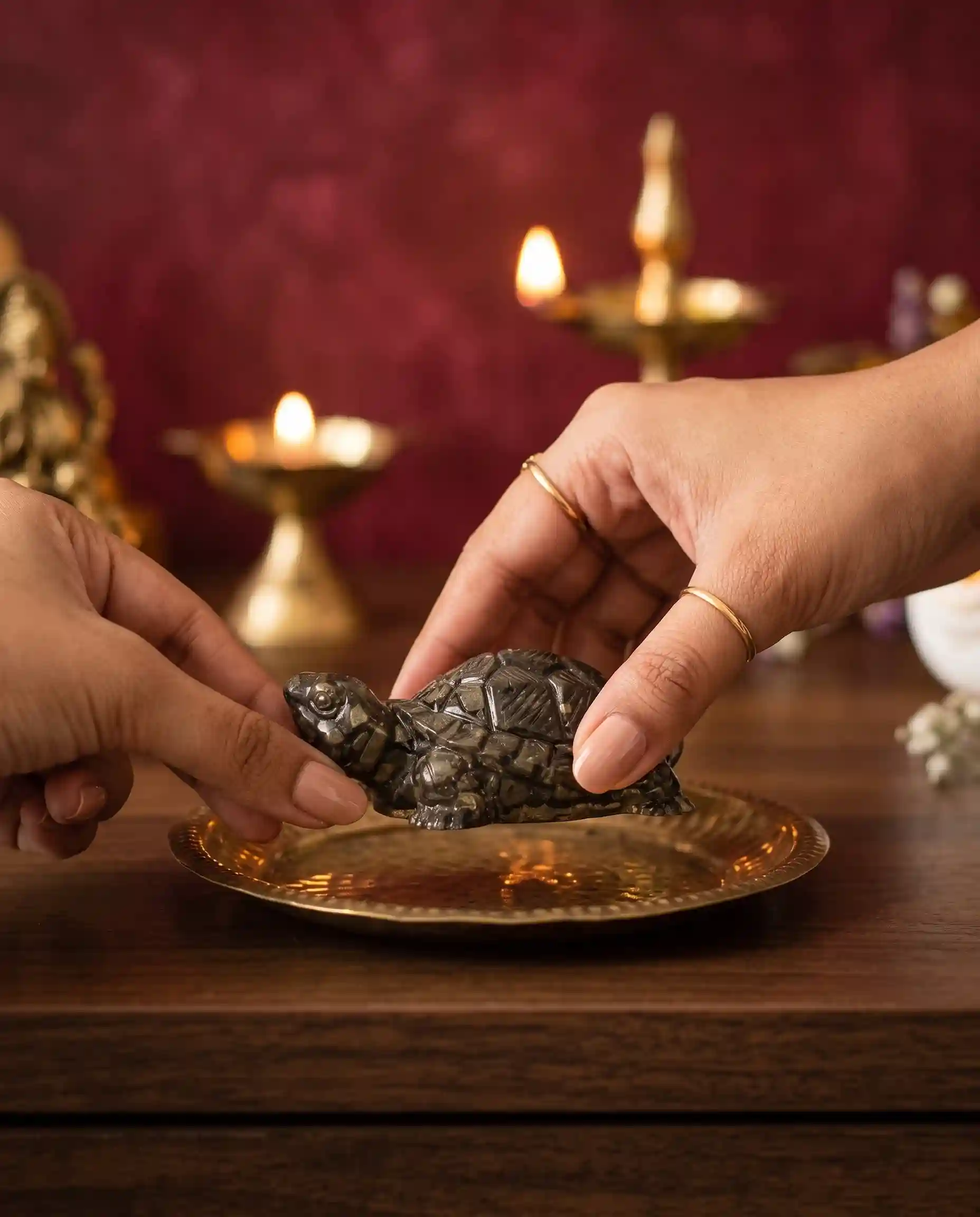 Pyrite Prosperity Tortoise (Kachhua) for Vaastu