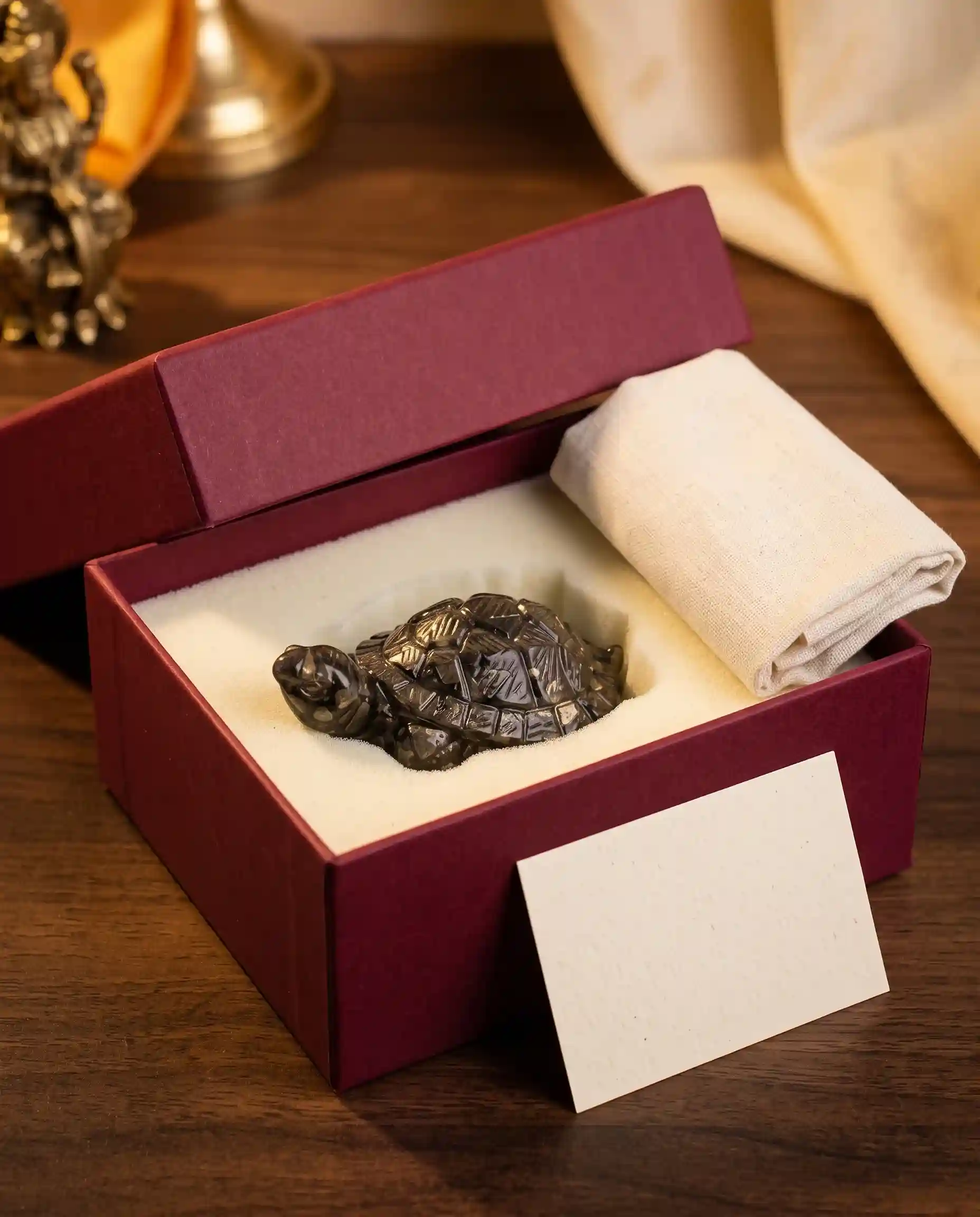 Pyrite Prosperity Tortoise (Kachhua) for Vaastu